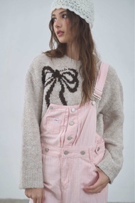 [umore.made] Ribbon souffle sweater เสื้อไหมพรมลายโบว์ เนื้อผ้าไหมพรมอุ่นพิเศษ ใส่สบาย ดีเทลน่ารักมา