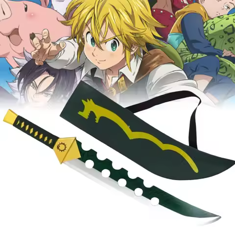 71cm The Seven Deadly Sin Katana Meliodas Lost Bane Sword Anime Cosplay Prop Ninja Knife Real Size J