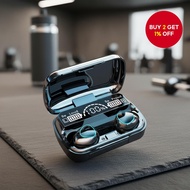 M10 TWS Bluetooth Earbuds, 9D Stereo, HIFI Sound, Waterproof, Sports and Gaming Headset with Microph