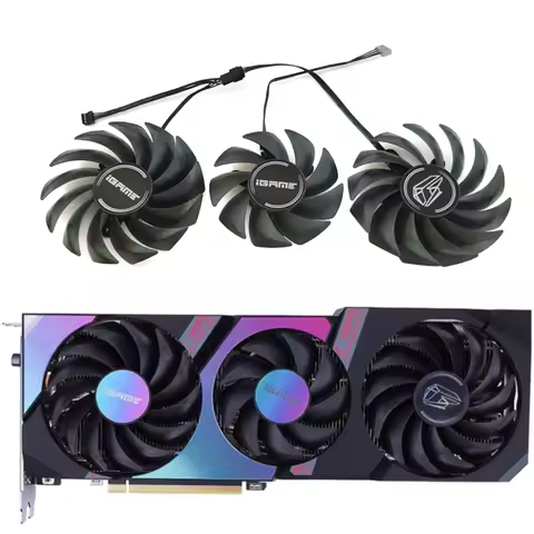 NEW 90MM 4PIN RTX 3070 3080 iGame Ultra GPU Fan,For Colorful Geforce RTX 3060Ti 3070 3080 iGame Ultr