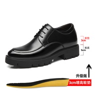 Halloween Brand Genuine Leather Sneakers Men Elevator Shoes Platform Heels 8cm 10cm Height Increase