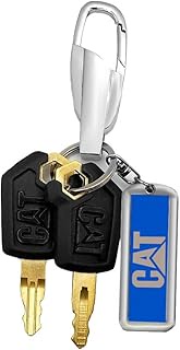 Cat Key Pendant Craft Cat Keys Caterpillar Heavy Equipment Keys with Key Chain For Man Gift Sets Fit