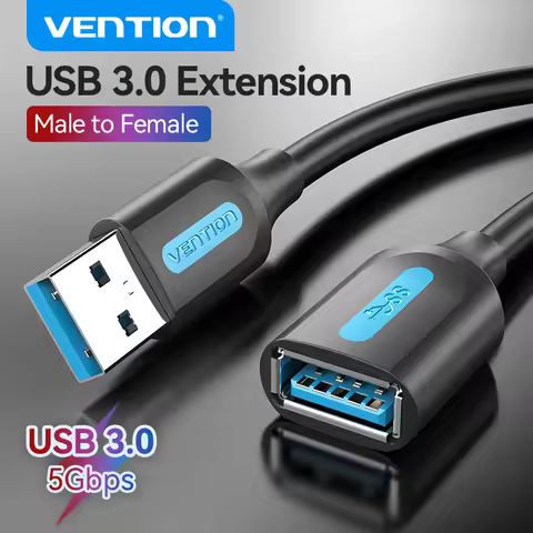 Vention USB 3.0 Extension Cable USB 3.0 2.0 Cable Extender Data Cord for PC Smart TV Xbox One SSD Fa