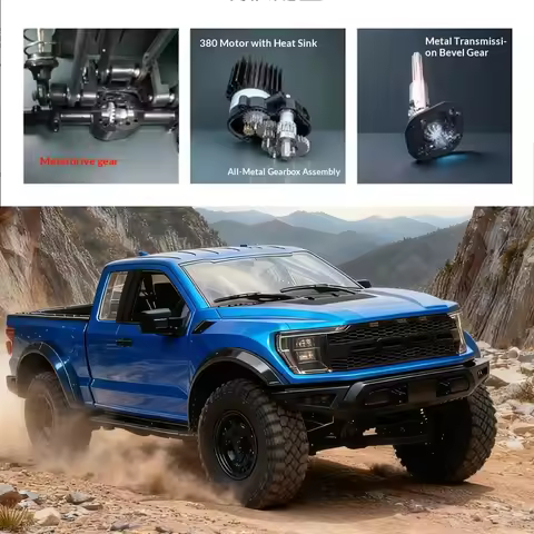 1:12 RC Car RC Pickup Truck F-150 4WD RC Crawler Full Proportion Metal Drive Shaft Gear Off-Road RC 