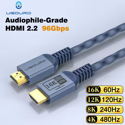 UGOURD HDMI 2.2 Cable 96Gbps Ultra96 8K@240Hz 16K@60Hz 4K@144Hz 48Gbps Compatible EARC VRR Dynamic H