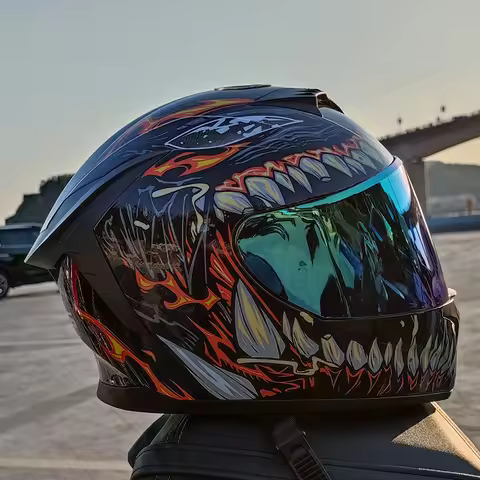 motorcycle helmet Casco Motorbike capacete Seasons Street Touring Motorcycle Helmet RED Black Adult 