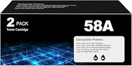 58A Toner Cartridge Black for Laser Jet Enterprise M406dn Pro M404dw, Compatible with HP 58X CF258X 