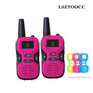 LSZTOOCC วิทยุสื่อสารของเด็ก kids Walkie Talkie วอร์สื่อสาร ของเล่นสำหรับเด็ก รุ่นQ81 Pink【สินค้าเฉพ