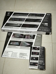 MSI 電競三件套套裝（ 電競鍵盤、電競滑鼠墊、電競滑鼠）