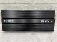 เพาเวอร์แอมป์รถยนต์ คลาสดี DV-3000.1 8000W X3000ในตำนาน ใช้ขับ 12-15 นิ้ว หล่อ สบายๆ เหมาะสำหรับนักเ