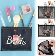 Mesh pouch for cosmetic equipment, multifunctional pouch size Mesh Makeup Bags