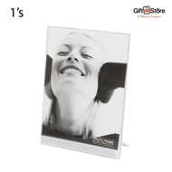 Giftstore A5 Photo Frame Clear with Base 6109 Standing Photo Display Transparent Frame (1 Unit)