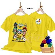 (FREE CHURCH PAROKI LOGO) LUCE & FRIENDS TSHIRT CHURCH COMMUNITY YUBILEUMMaskot 2025 CATHOLIC CHRIST