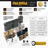 PALOMA Cylinder Kunci Pintu Silinder Knob Anak Computer Key KC-CK Brass Kuningan Gold Emas Grey Abu