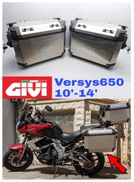 GIVI Aluminum Side Box Complete Set Versys 650 10-14 Monorack Bracket Alloy Box Steel Box Kawasaki V