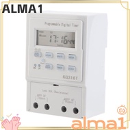 ALMA Programmable Timer, AC 220V 30A Digital Timer Switch, Smart Home with LCD Display 1Min - 168H M