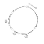 纯银S999【三生有幸脚链】精致轻奢百搭气质送妈妈友七夕生日Sterling Silver S999 [Sansheng Lucky anklet] Essence20260910