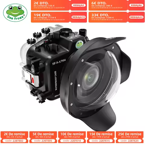 Seafrogs New Updated Waterproof 40Meters/130Ft Scuba Diving Camera Case Underwater Housing for Sony 