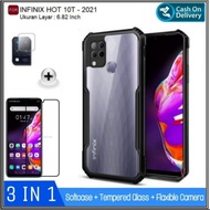 Case Infinix Hot 10T Soft Hard Fusion Trasnparan For Infinix