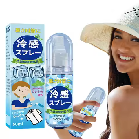 Cool Water Body Spray Hydrating Cooling Mist Cool Down Spray Long-lasting Portable Hydrating Cool Sp