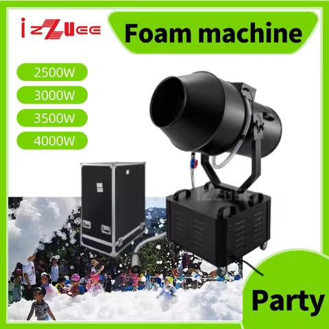 3000W Pool Foam Machine Large Size Spray Jet Foam Party Machine with Case for DJ Disco Outdoor Event