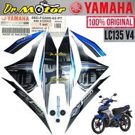 100% ORIGINAL YAMAHA LC135 LC 135 V3 V4 V5 V6 STICKER STRIP BODY STRIPE GRAPHIC COVERSET BLUE BIRU 5