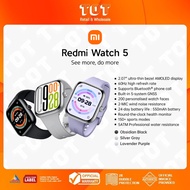 XIAOMI Redmi Watch 5 I 2.07" ultra-thin bezel AMOLED display I Built-in  5-system GNSS I Up to 24 da