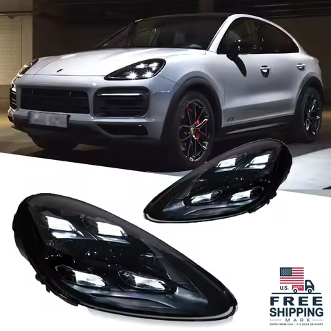 TYPY Car Styling For Porsche Cayenne 958 Headlight 958.1 LED Matrix Head Lamps Upgrade 2023 Style Pl