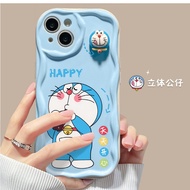 Do Re Mon Iu Life Embossed Wave Soft TPU Case With Charm For Iphone 6s/6splus/7/7plus/8/8plus/x/11/1