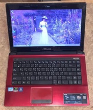 ASUS A43SJ i5-2430M 14吋筆記型電腦 誘惑紅