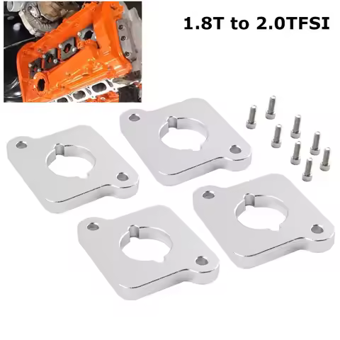 Frosted Silver Coilpack Adapter Plates Billet For VW Audi Golf Jetta A4 A6 TT 1.8T to 2.0TFSI