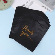 AN.MART 100Pcs Mini Thank You Plastic Gift Bags Wedding Candy Bags Shopping Carrier Bags Wedding Bir