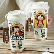 520ML One Piece Luffy Anime Thermos Cup Stainless Steel 316  Botol Air Panas