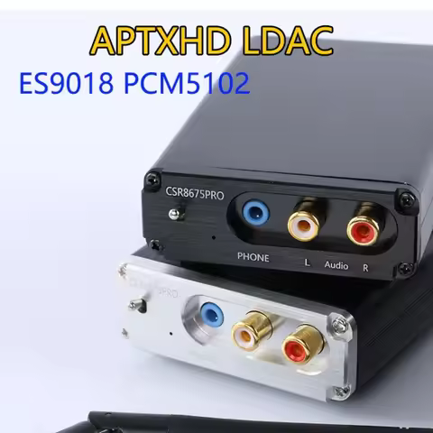Lossless HIFI QCC3040 APTX HD Bluetooth 5.2 Wireless Receiver Adapter ES9018K2M I2S DAC Decoding 24B