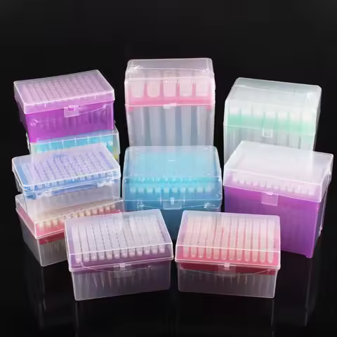 1set Lab 10ul/10ul-L/20ul/50ul/100ul/200ul/300ul/1ml/5ml/10ml Plastic Pipettor Tip Box with Pipette 