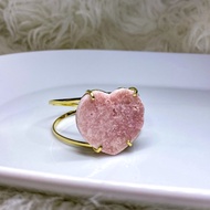 Pink Amethyst Heart in 14k Gold-Filled Bracelet