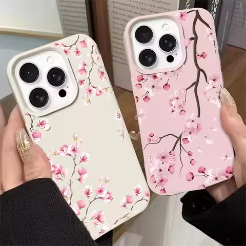 Pink Magnolia Peony Flower Phone Case For OPPO Realme 15 Pro 5G 14 13 12 Pro Plus C75 C55 C63 C53 C3