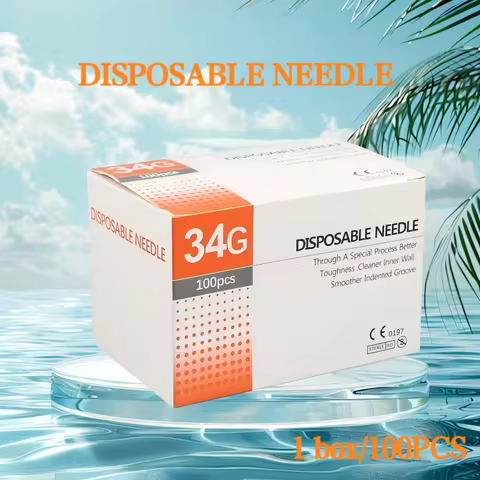 29G/30G/31G/32G/33G/34G Meso Disposable Painless Small Needle Irrigator For Superfine Beauty Needle 
