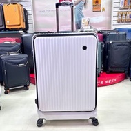最新到貨 Bogazy前開式系列 29吋前開式行李箱 時尚大方 輕量耐磨 防刮紋路 飛機輪（白色 ）大箱