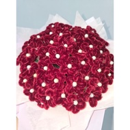 Bunga kawat bulu, buoquet kawat bulu, fuzzy wire buoquet , fuzzy wire flower buoquet, bunga kawat bu