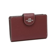 [COACH] Outlet Half Wallet Mini Wallet Wine Red Women's F6390 SVWN