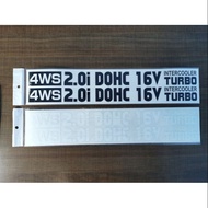 ⚡⚡4WS Car Stickers Set ⚡⚡