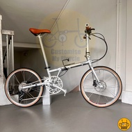 🐻‍❄️ Fnhon Gust 22” 𝗠𝗥𝗧/𝗕𝘂𝘀-𝗳𝗿𝗶𝗲𝗻𝗱𝗹𝘆 14 Freebie Shimano Folding Litepro Bicycle Silver 451 Ethereal