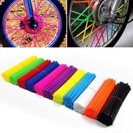 72pcs MTB Wheel Rim Spoke Shrouds Skins Covers Mountain Bike Cycle