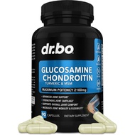 Glucosamine Chondroitin MSM Turmeric - Joints Health Supplement 2100mg Knee Bone & Joints - Joint Su
