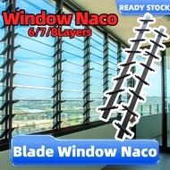 6/7/8 Layer Window Naco nako tingkap Blade Naco Window Nako Tingkap Louvre Window naco window frame百