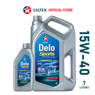 CALTEX Delo Sports Synthetic Blend DIESEL ENGINE OIL 15W-40 API CI-4 (7 Liters) FOR 4X4 WITH TOUCH N