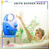 YEW Shower Radio, Hanging Music Radio AM/FM Radio, Portable Waterproof Built-in Speaker Bathroom Rad