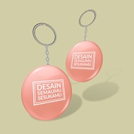 GANTUNGAN CUSTOM PIN AND KEY RING SIZE 58 MM