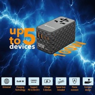 🔥旅行必備🔥 Verbatim GaN III 100W 通用旅行轉插 (UTA-06) 32121［全新行貨門市現貨］